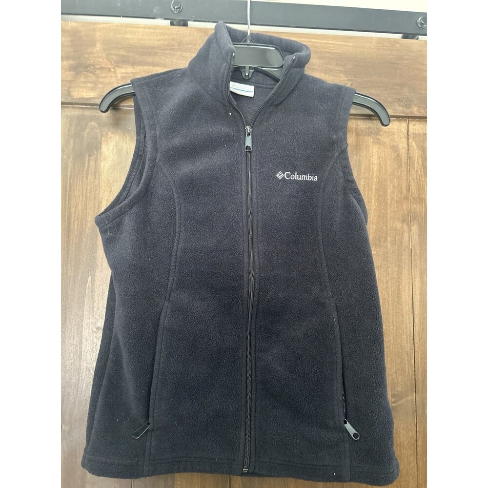 E778 Columbia Sportswear Company Size XS Charcoal Grey Women's FleeceWinter Vest